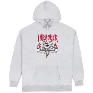 Thrasher - Toy Machine Monster-Gram Hoodie Ash Grey