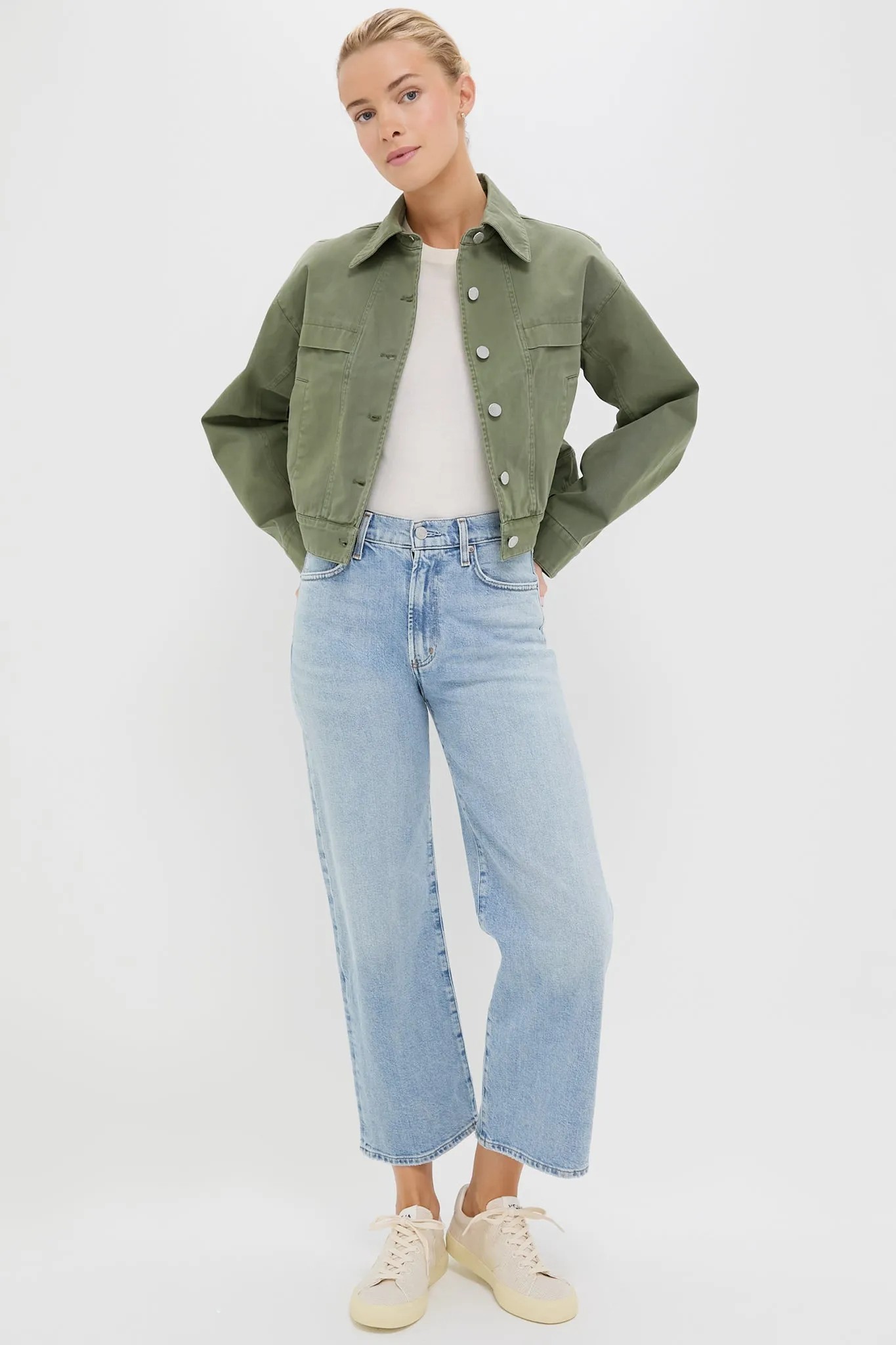 Thyme Cropped Trapeze Jacket