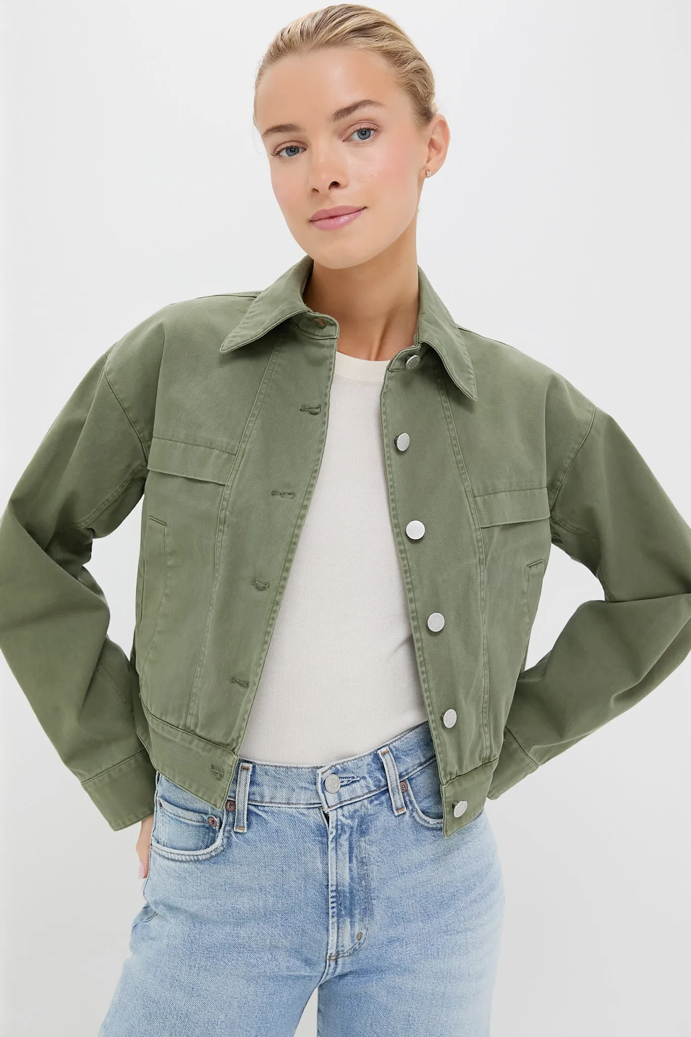 Thyme Cropped Trapeze Jacket