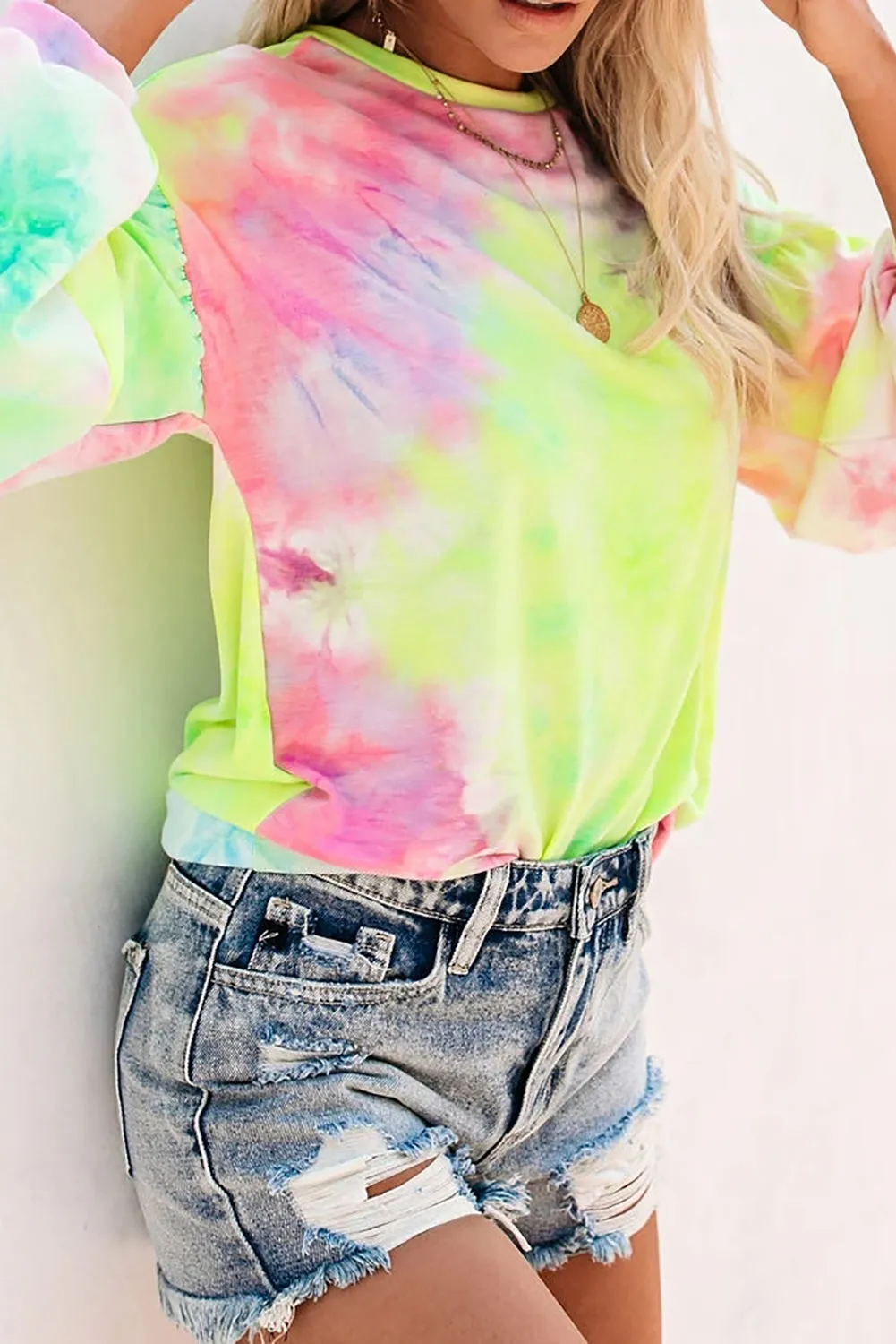 Tie-dye Knit Sweatshirt