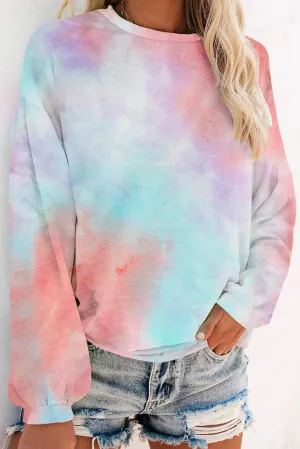 Tie-dye Knit Sweatshirt