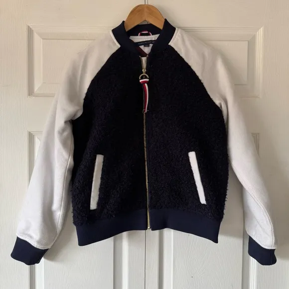 Tommy Hilfiger Black and White bomber Jacket