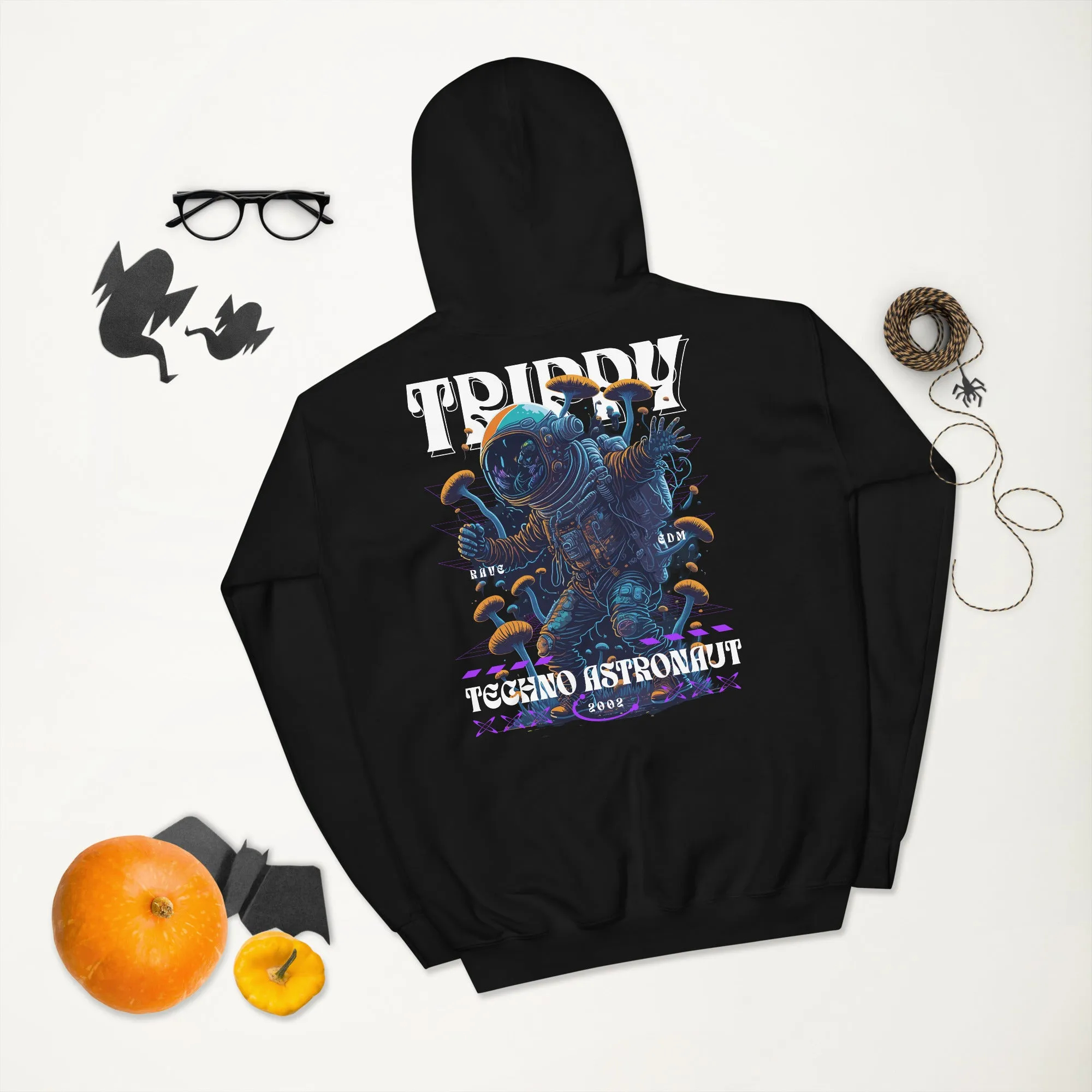 Trippy Hoodie | Techno Astronaut