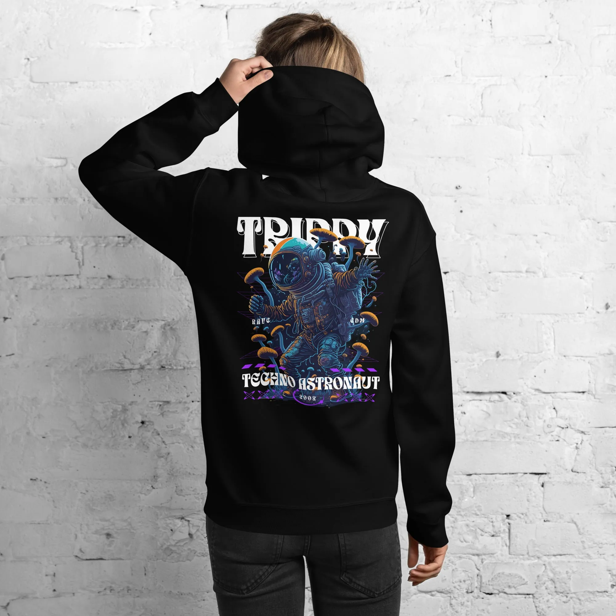 Trippy Hoodie | Techno Astronaut