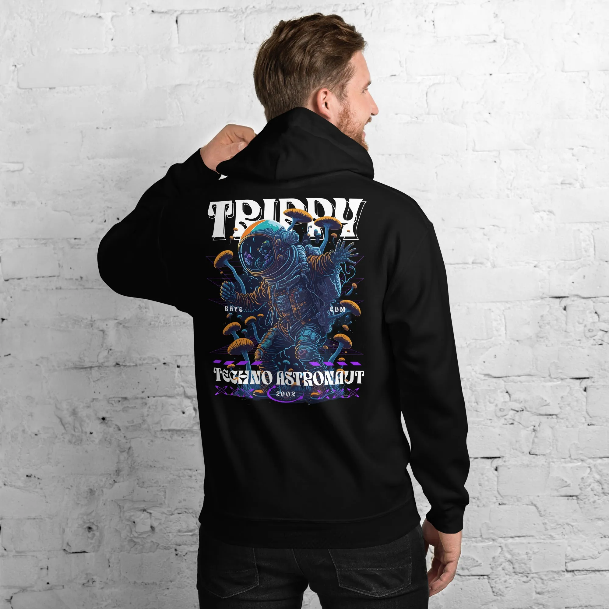 Trippy Hoodie | Techno Astronaut