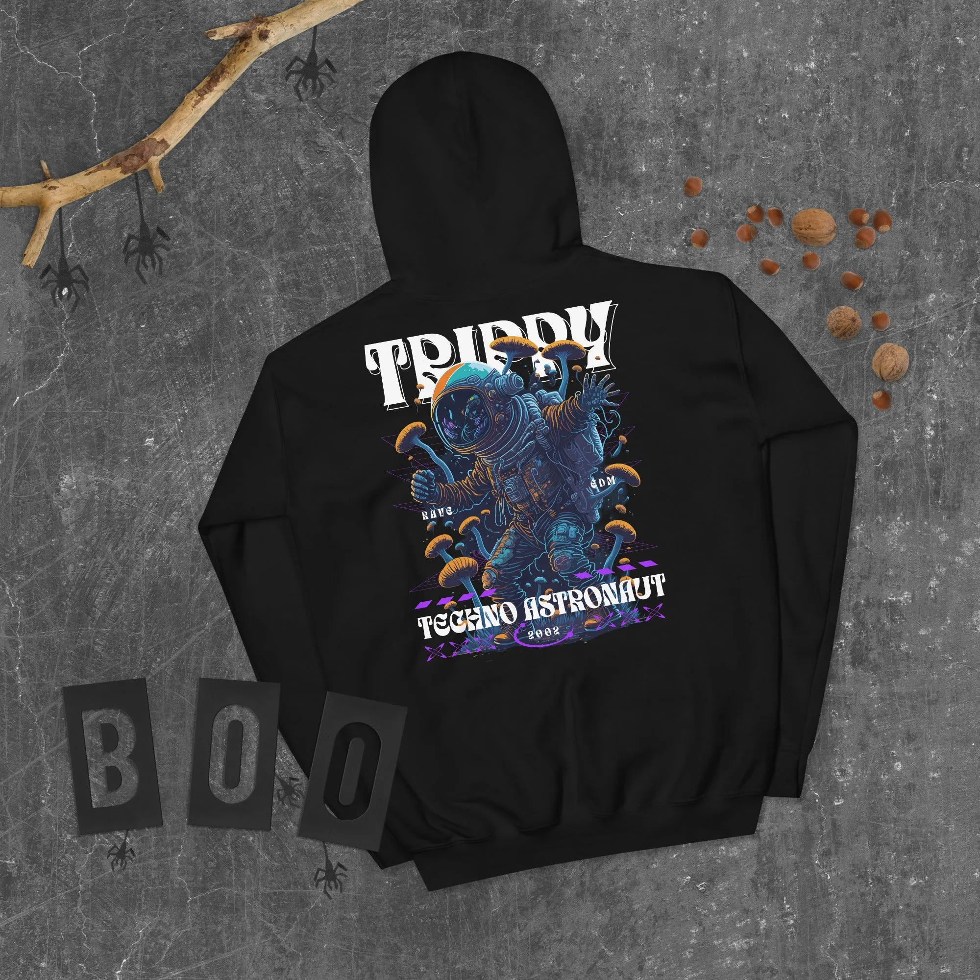 Trippy Hoodie | Techno Astronaut