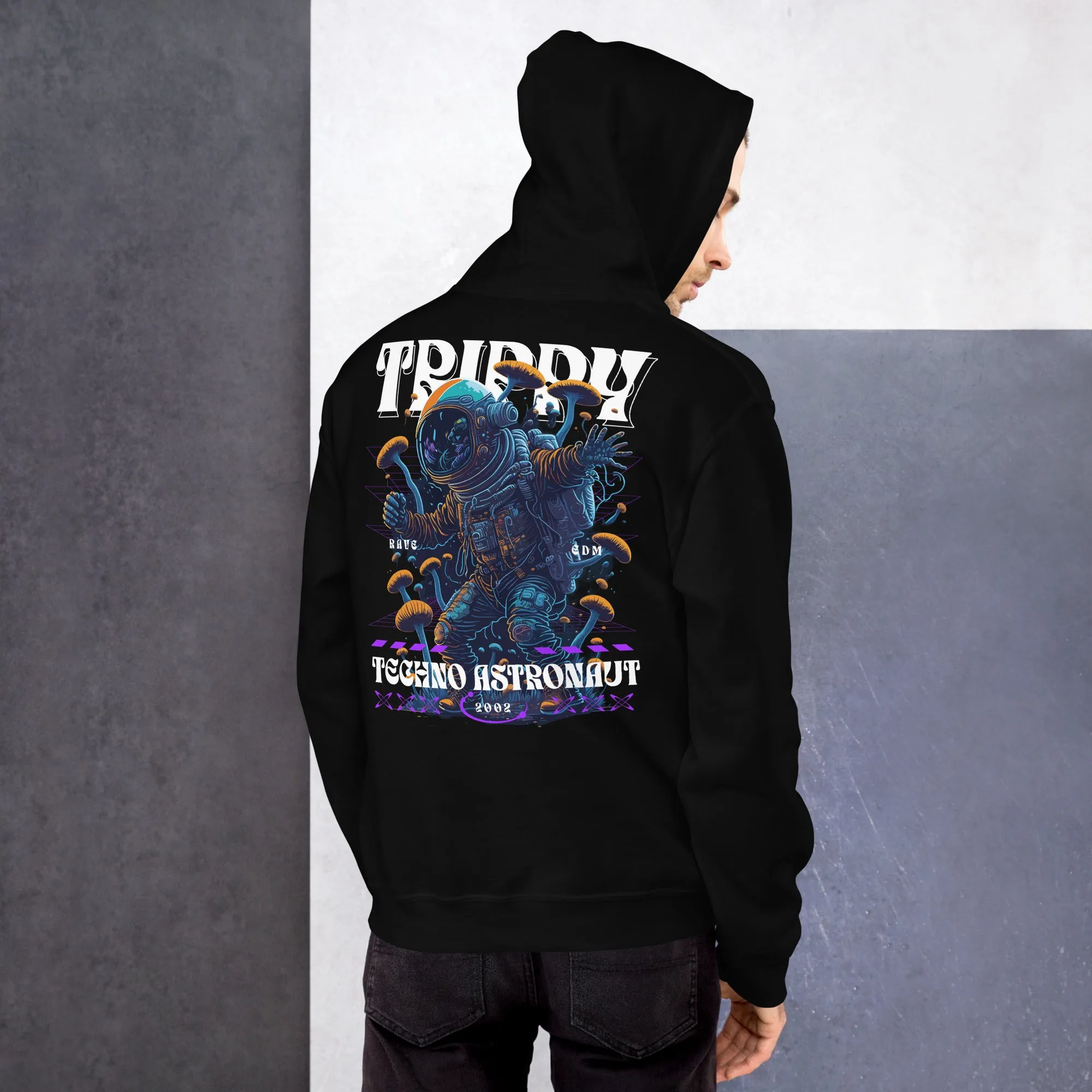 Trippy Hoodie | Techno Astronaut