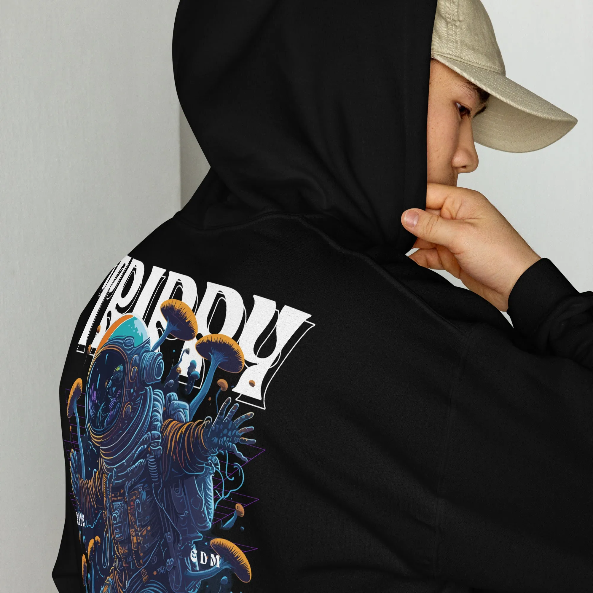 Trippy Hoodie | Techno Astronaut