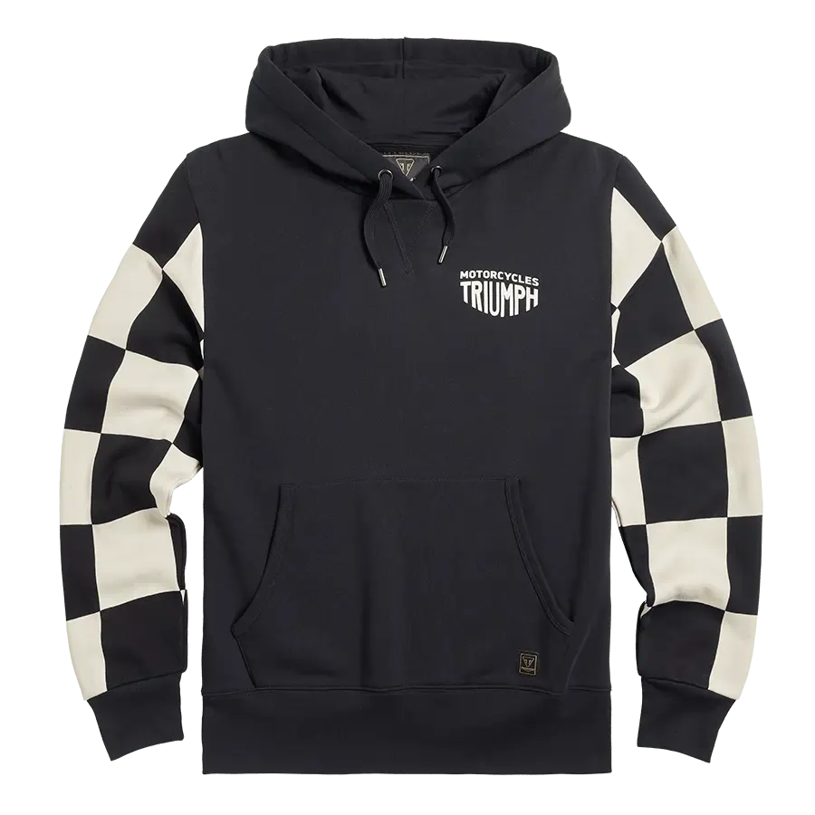 Triumph Haytham Checkerboard Hoodie - Black & White