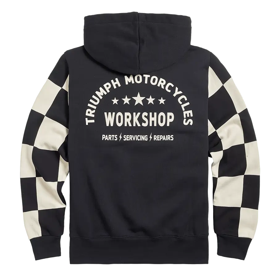 Triumph Haytham Checkerboard Hoodie - Black & White