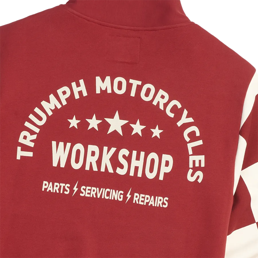 Triumph Prewitt Zip Sweatshirt - Red/Bone