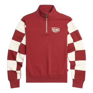Triumph Prewitt Zip Sweatshirt - Red/Bone