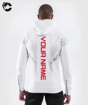 UFC Venum Gepersonaliseerd Authentic Fight Night Walkout Hoodie voor heren - Wit