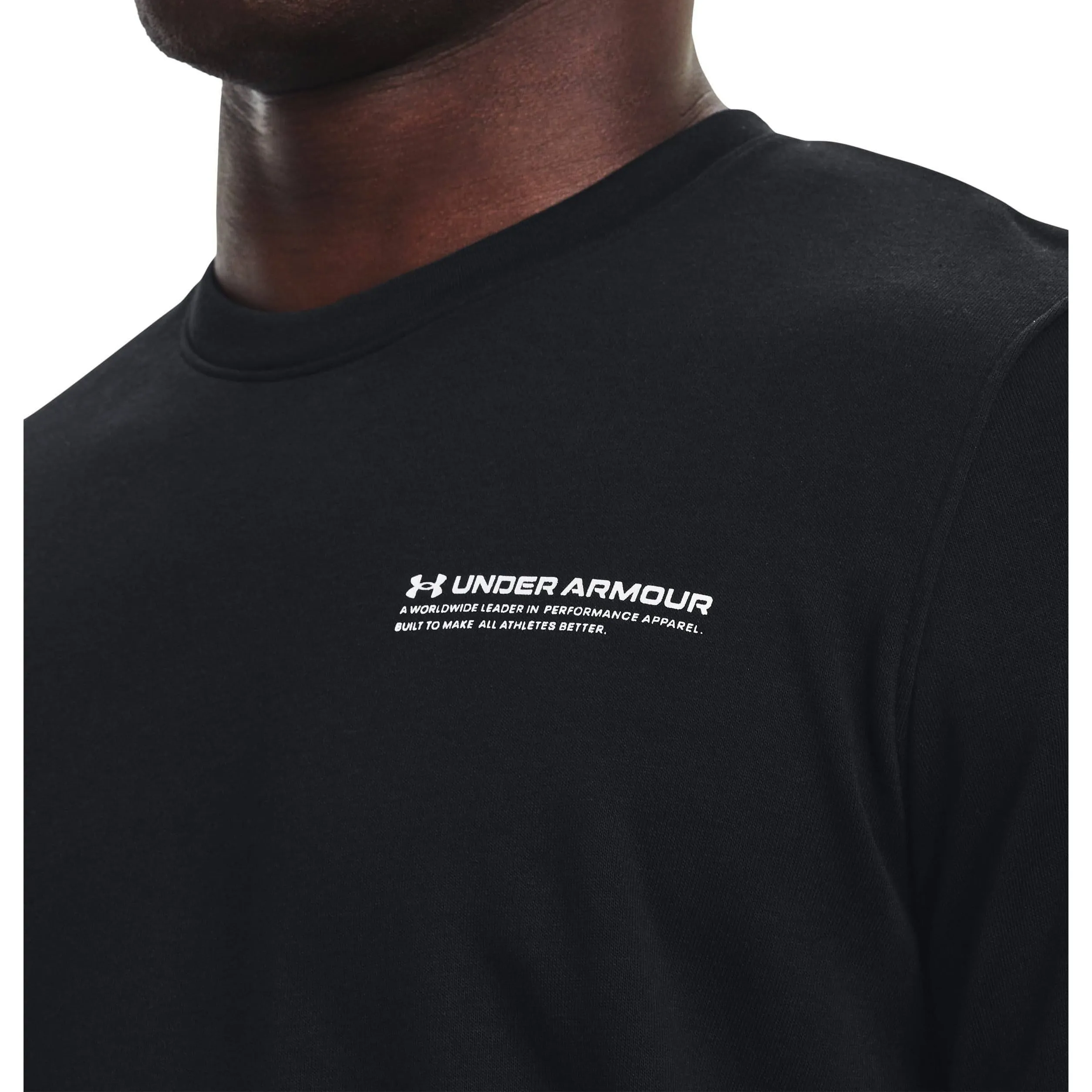 Under Armour Rival Terry Logo Mens Sweatshirt - Black