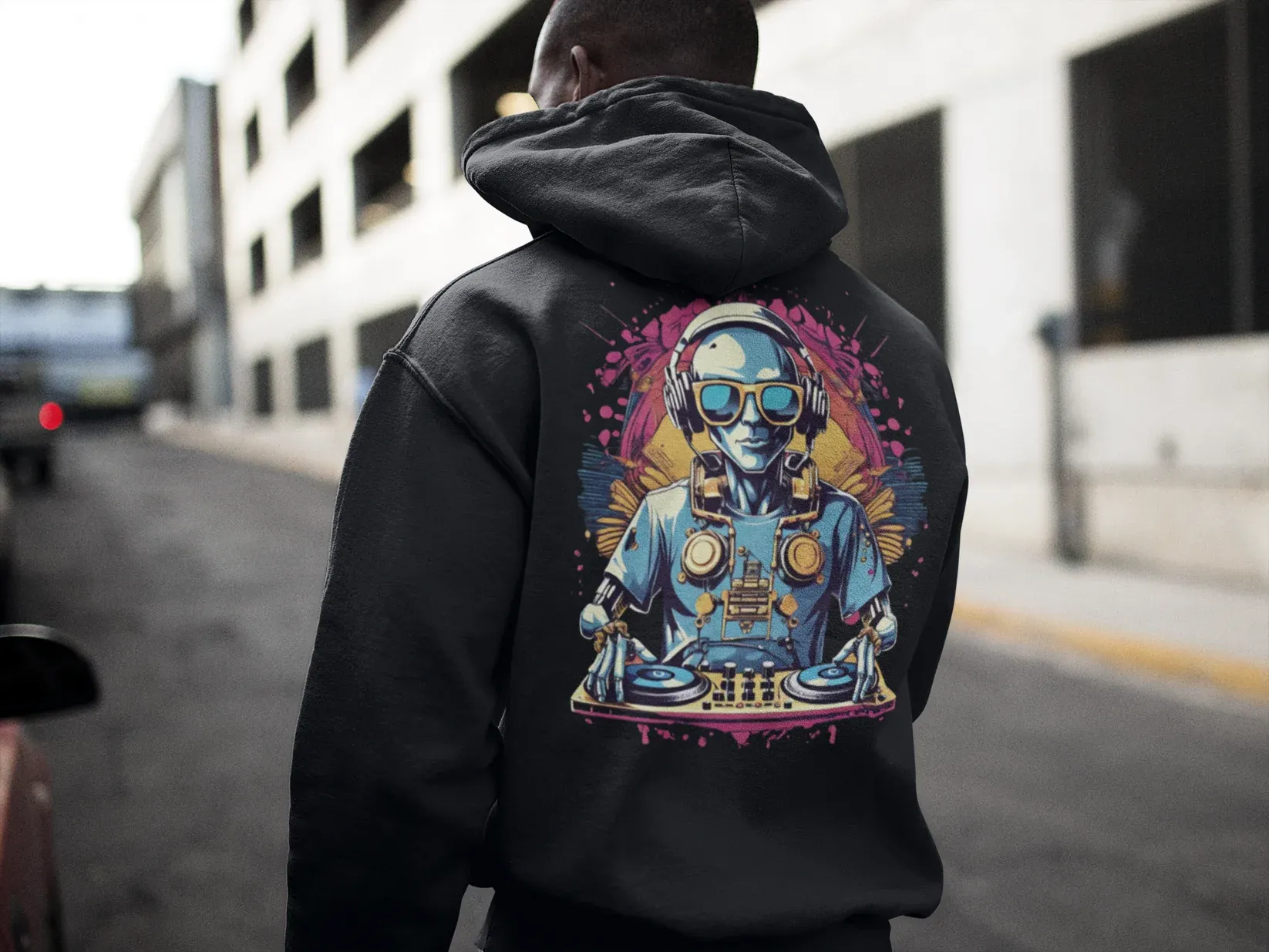 Underground Hoodie | Psychedelic DJ Robot