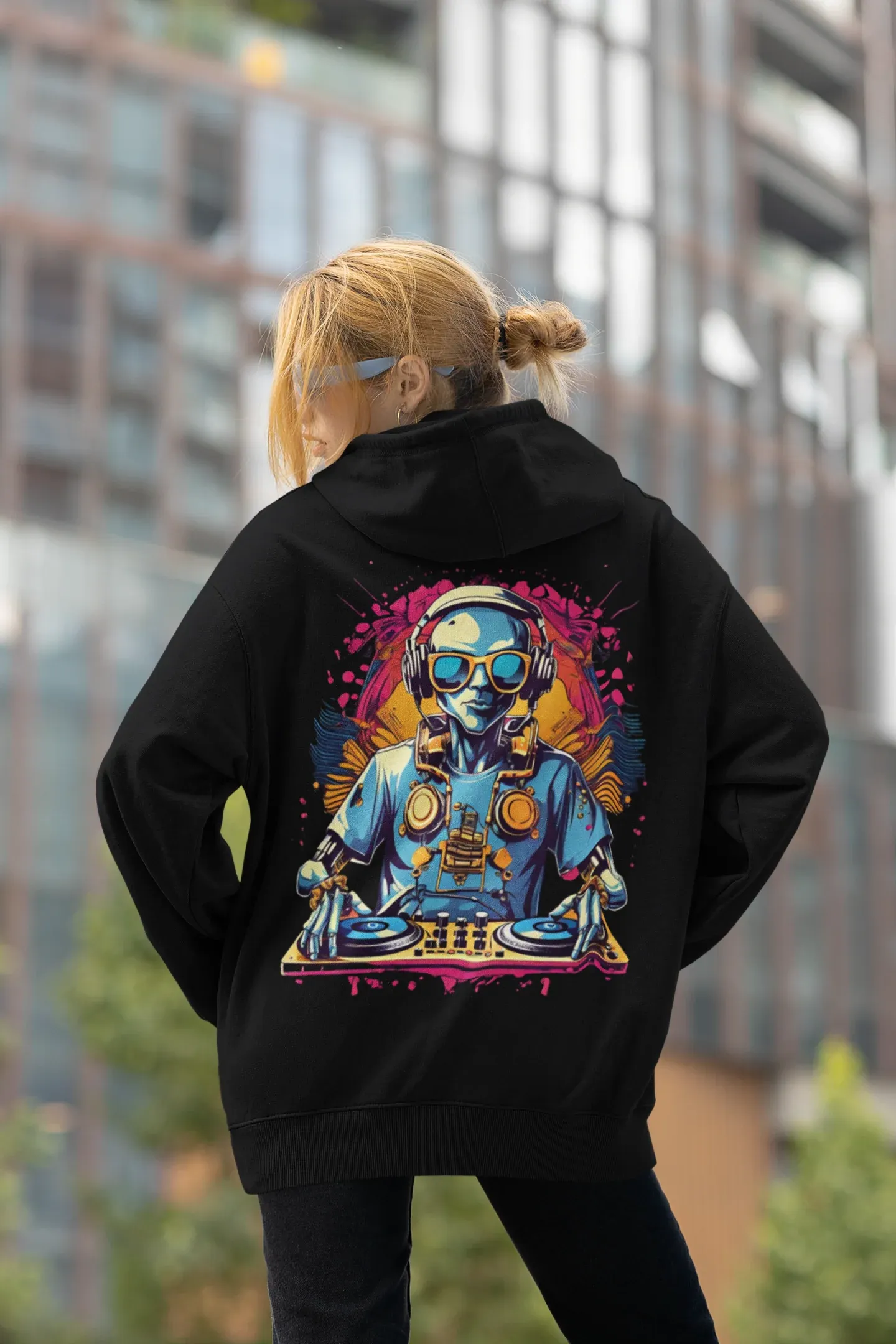 Underground Hoodie | Psychedelic DJ Robot