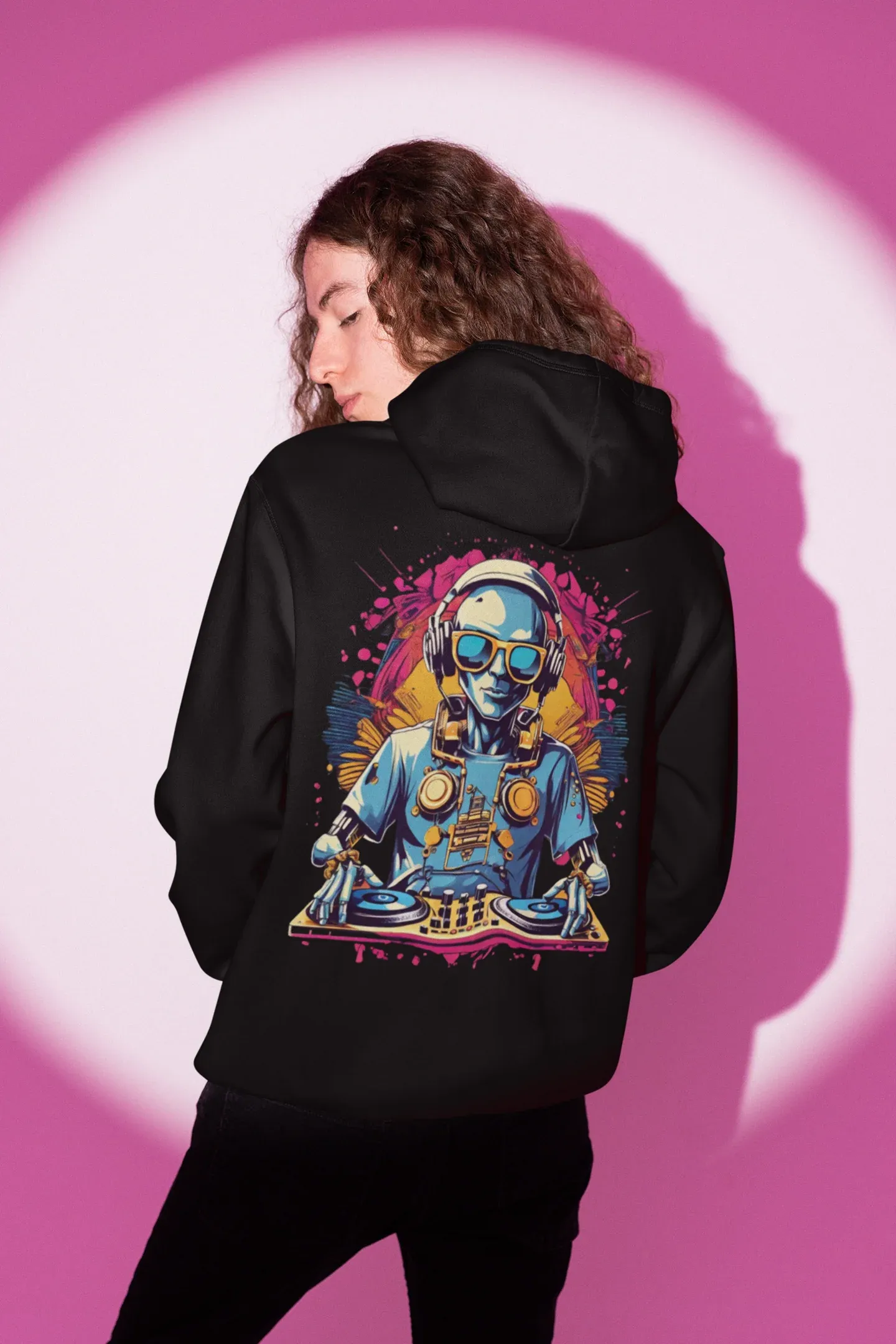 Underground Hoodie | Psychedelic DJ Robot