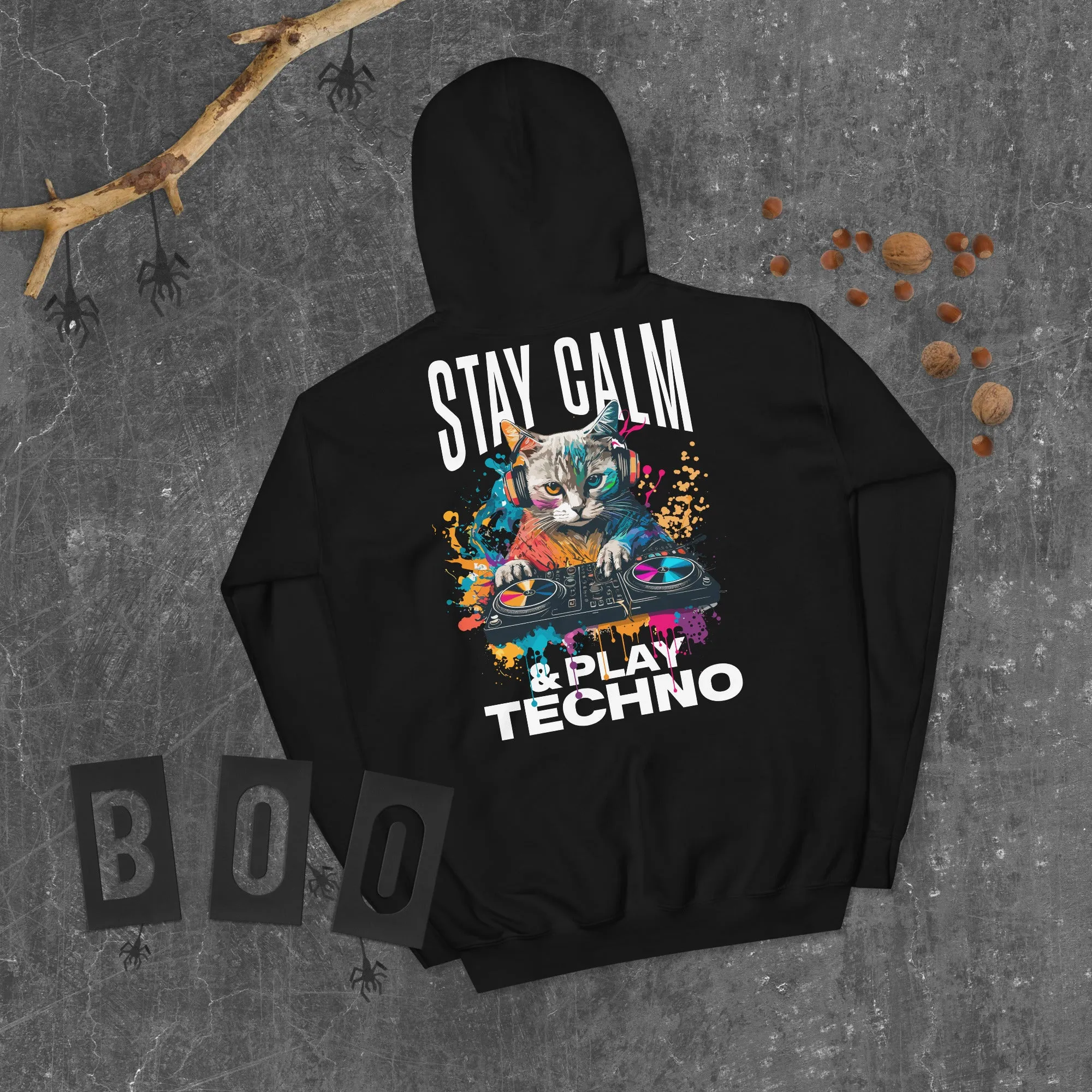 Underground Wear | Stay Calm & Play Techno Underground Hoodie