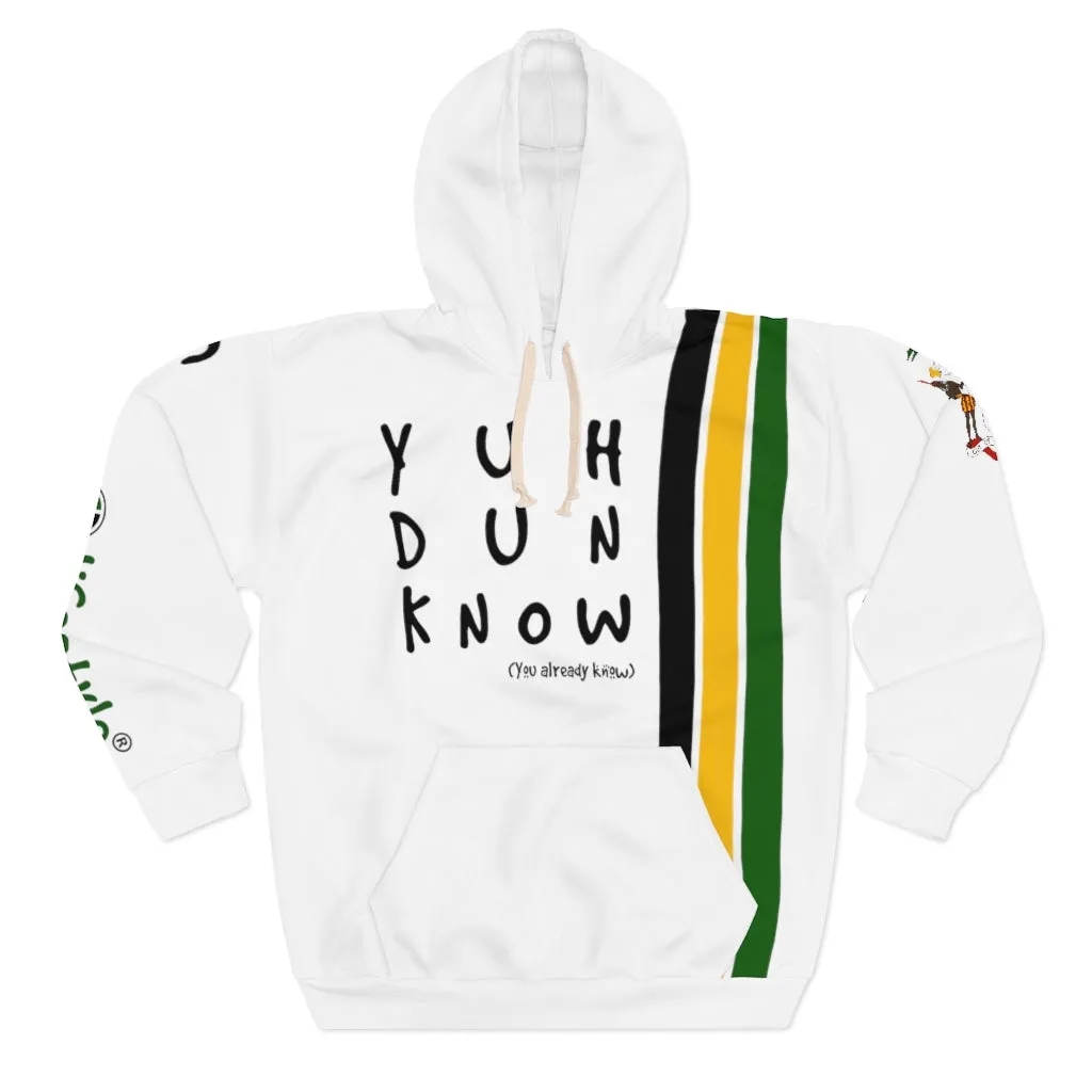 Unisex Pullover Hoodie (YuhDunKnow-WHTJACOL)