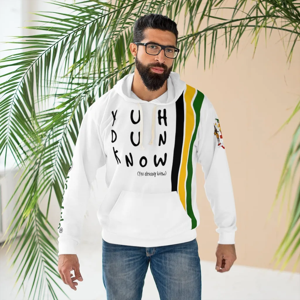 Unisex Pullover Hoodie (YuhDunKnow-WHTJACOL)