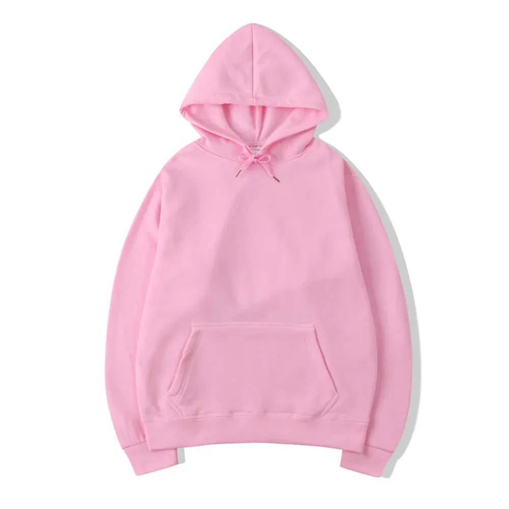Unisex Solid Color Hoodies: Versatile Spring/Autumn Pullovers for Casual Comfort