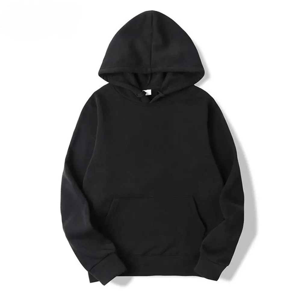 Unisex Solid Color Hoodies: Versatile Spring/Autumn Pullovers for Casual Comfort