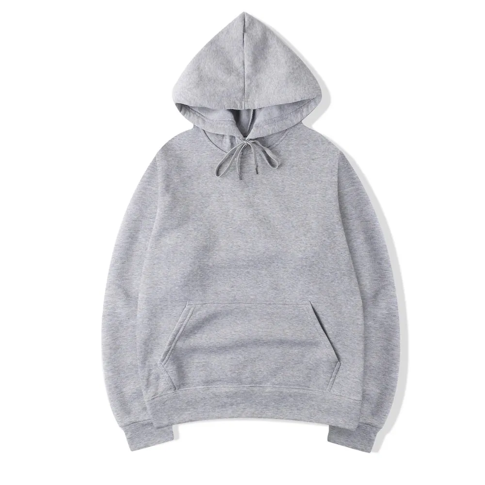 Unisex Solid Color Hoodies: Versatile Spring/Autumn Pullovers for Casual Comfort