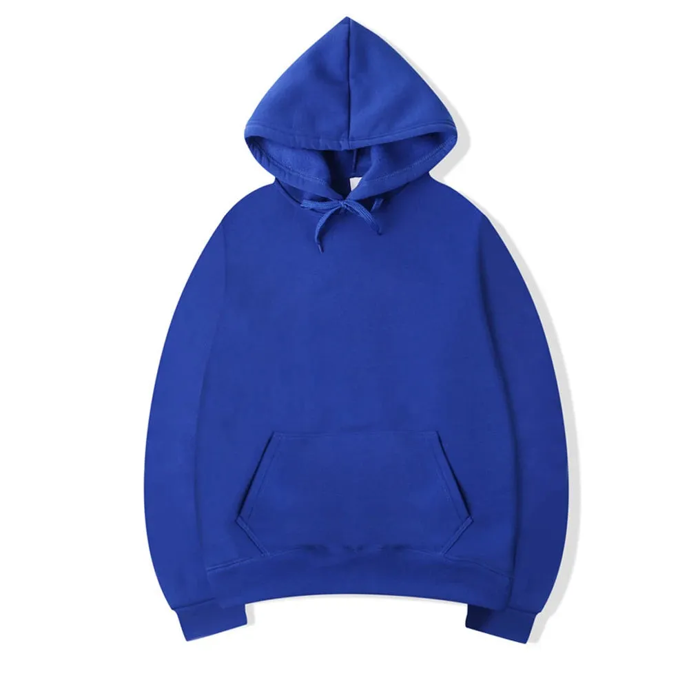 Unisex Solid Color Hoodies: Versatile Spring/Autumn Pullovers for Casual Comfort