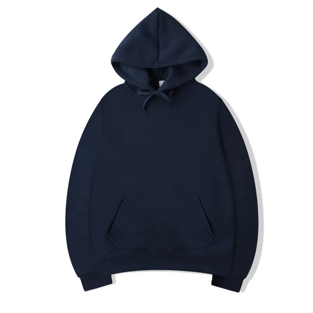 Unisex Solid Color Hoodies: Versatile Spring/Autumn Pullovers for Casual Comfort