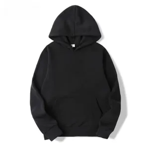 Unisex Solid Color Hoodies: Versatile Spring/Autumn Pullovers for Casual Comfort