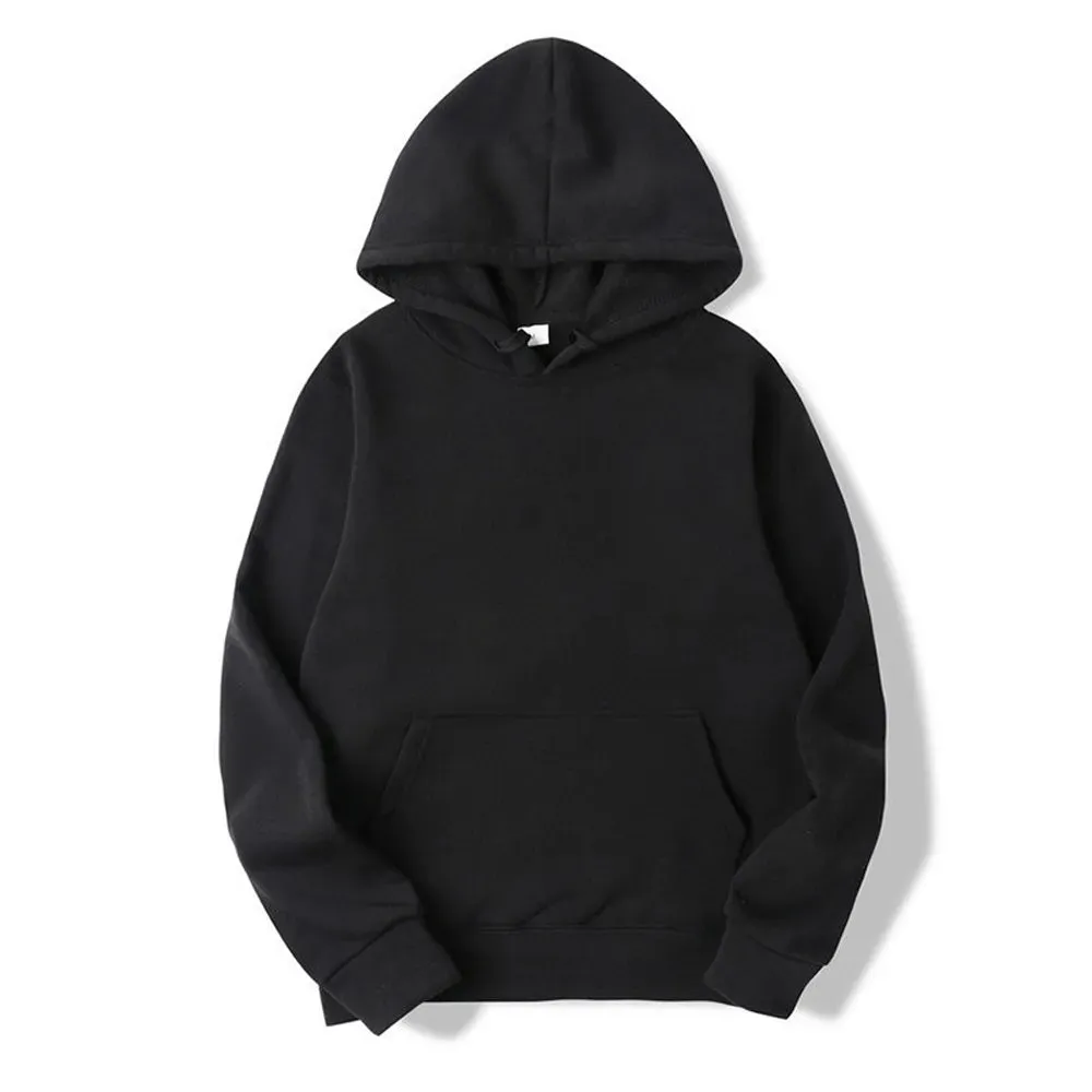 Unisex Solid Color Hoodies: Versatile Spring/Autumn Pullovers for Casual Comfort