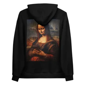 URBCHK UNISEX SOFT RELAXED HOODIE MONA LISA