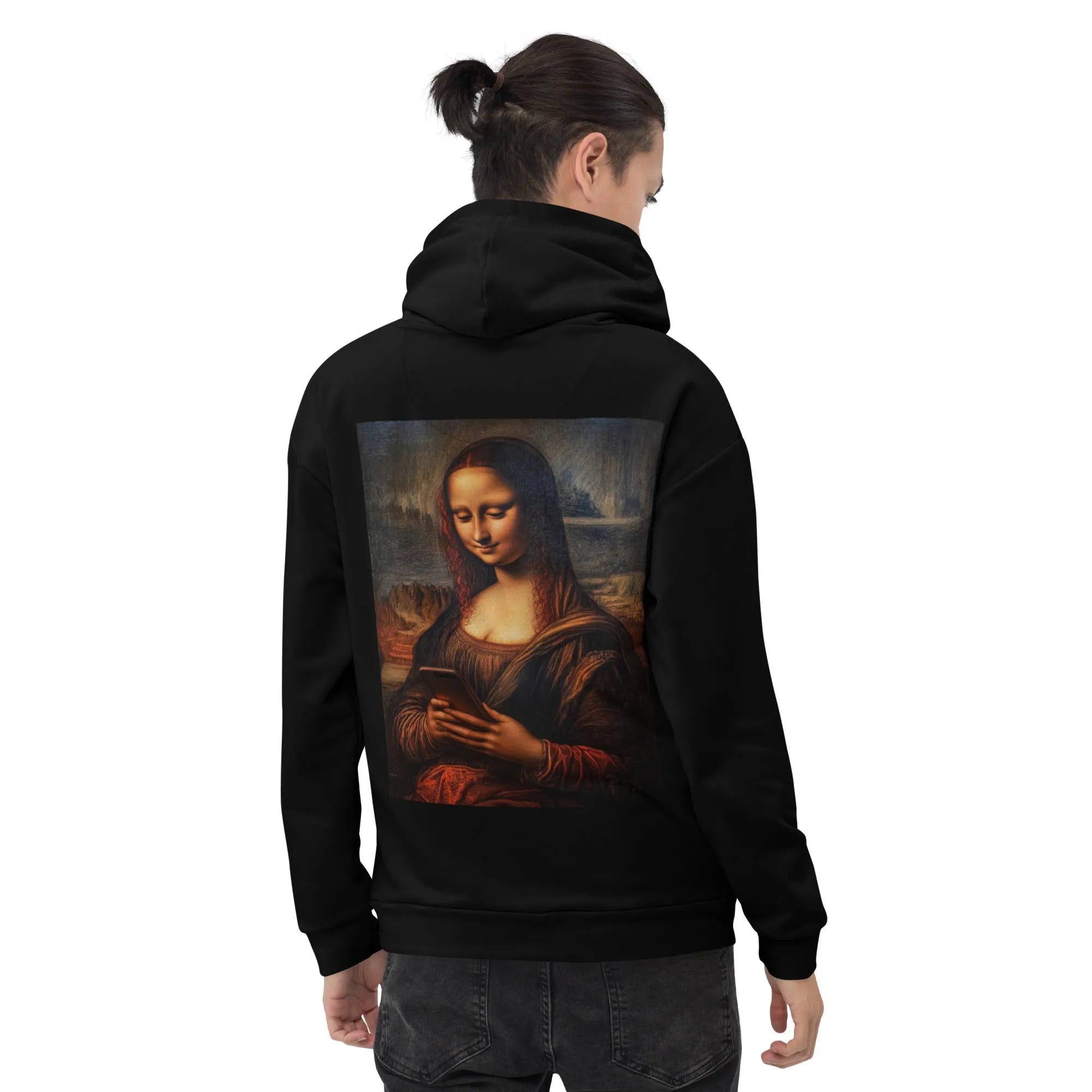 URBCHK UNISEX SOFT RELAXED HOODIE MONA LISA