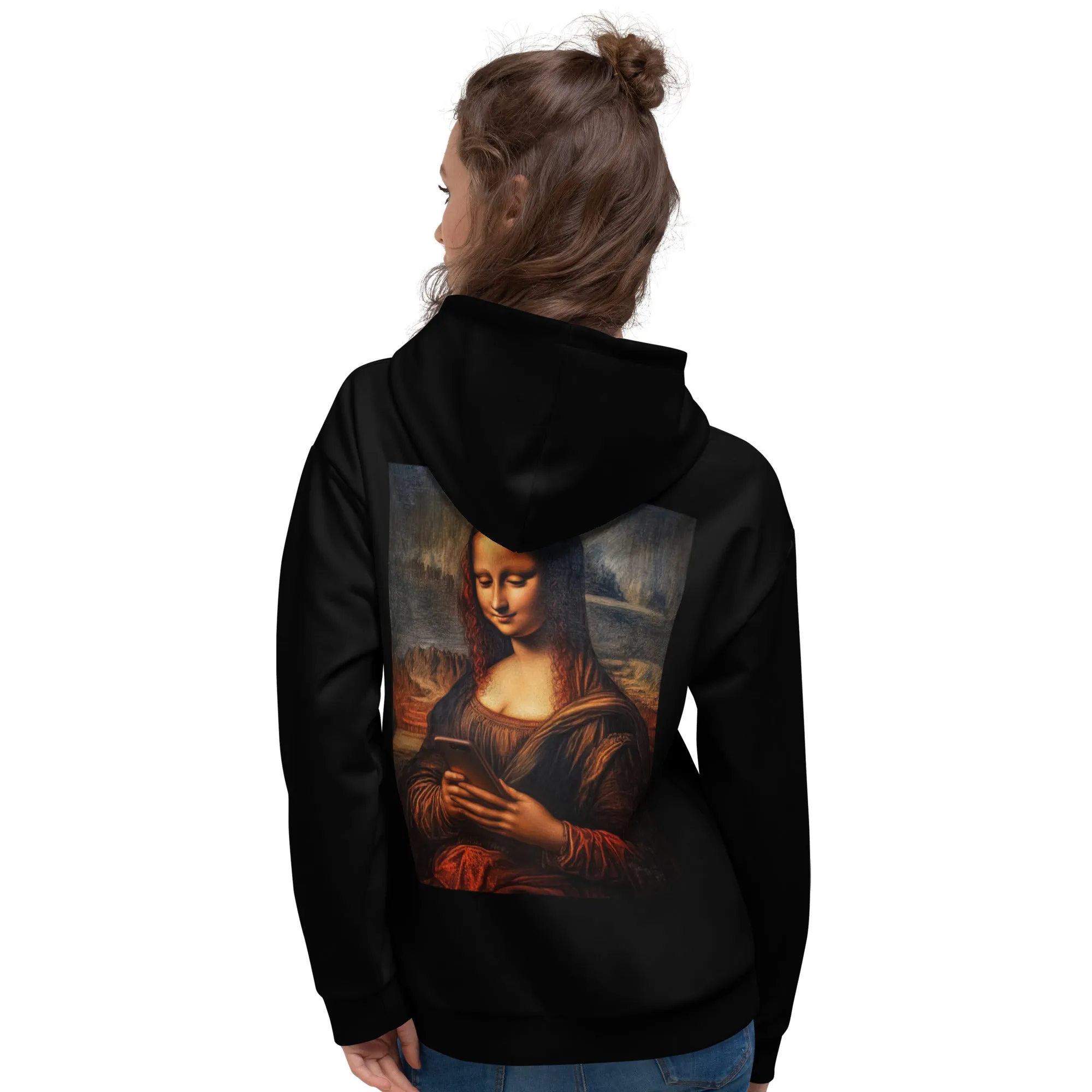 URBCHK UNISEX SOFT RELAXED HOODIE MONA LISA