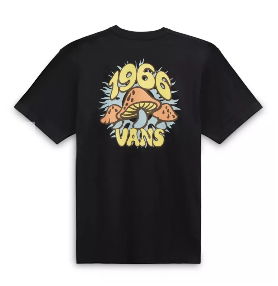 Vans Mens Mushroom T-Shirt Vn000fknblk1 Black