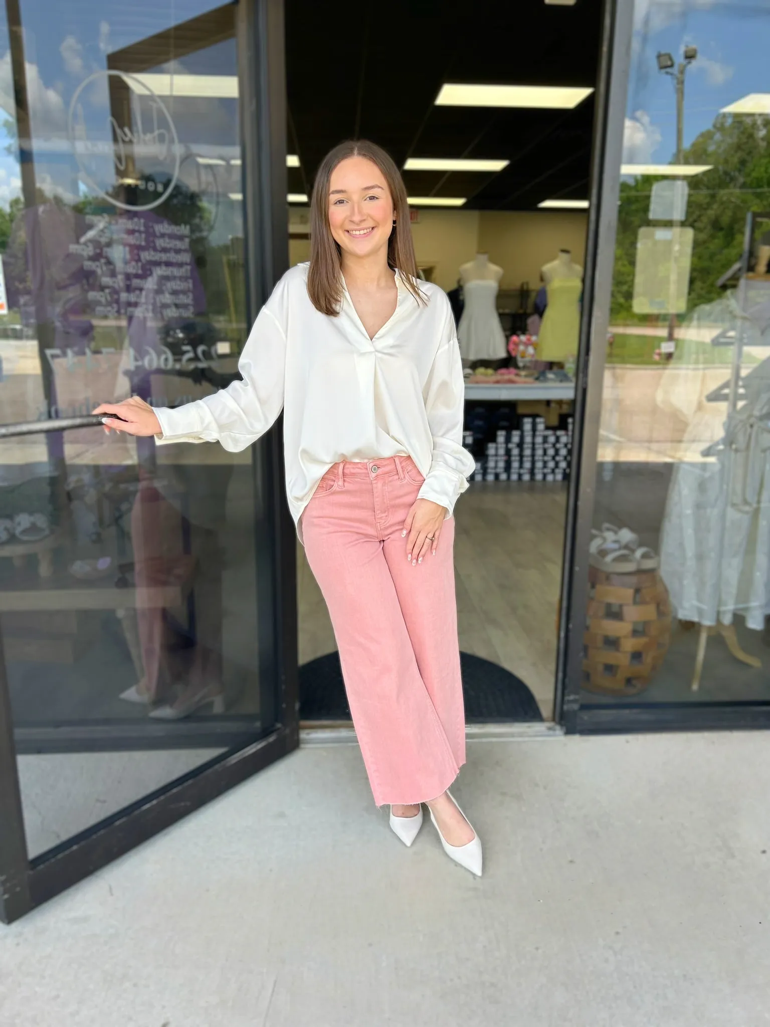 Vervet Silver Pink Jeans