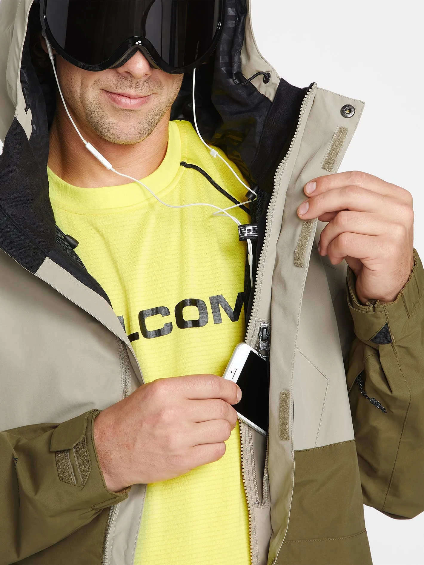 Veste de snow L Gore-Tex - Dark Khaki