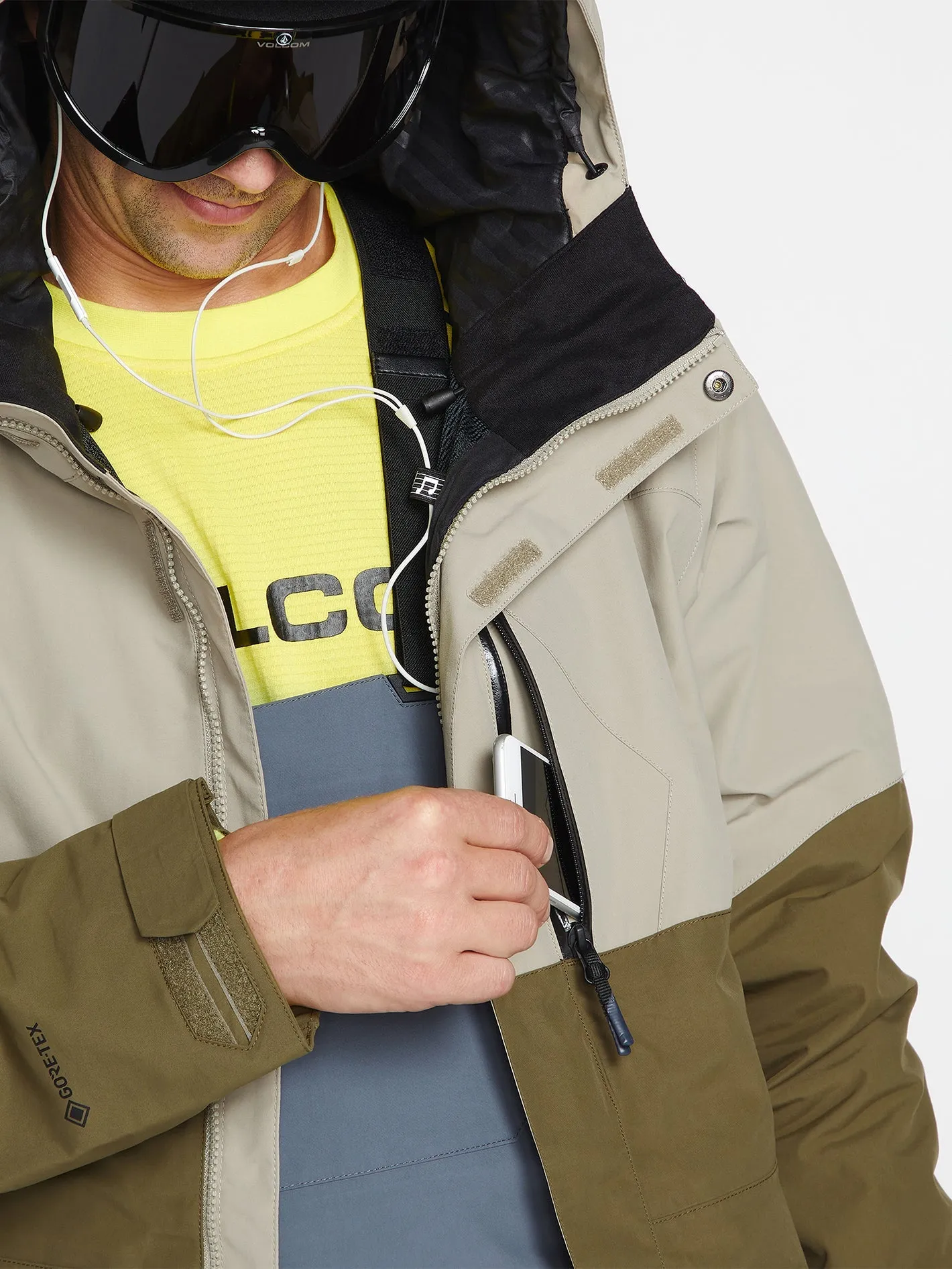 Veste de snow L Gore-Tex - Dark Khaki