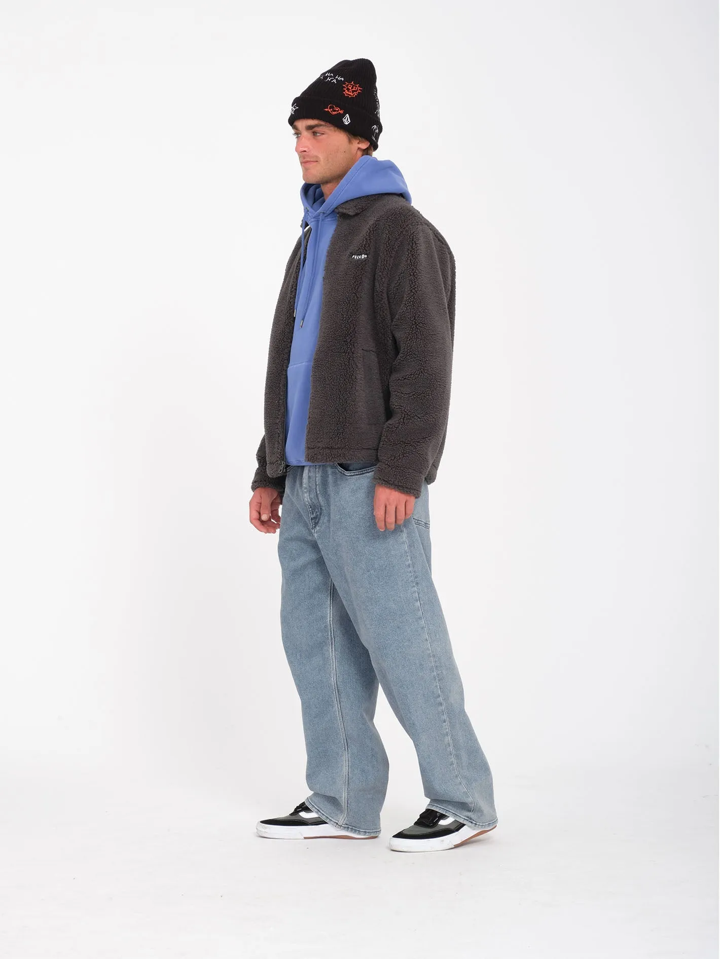 Veste Sherpa Zippée Edwart ll - ASPHALT BLACK