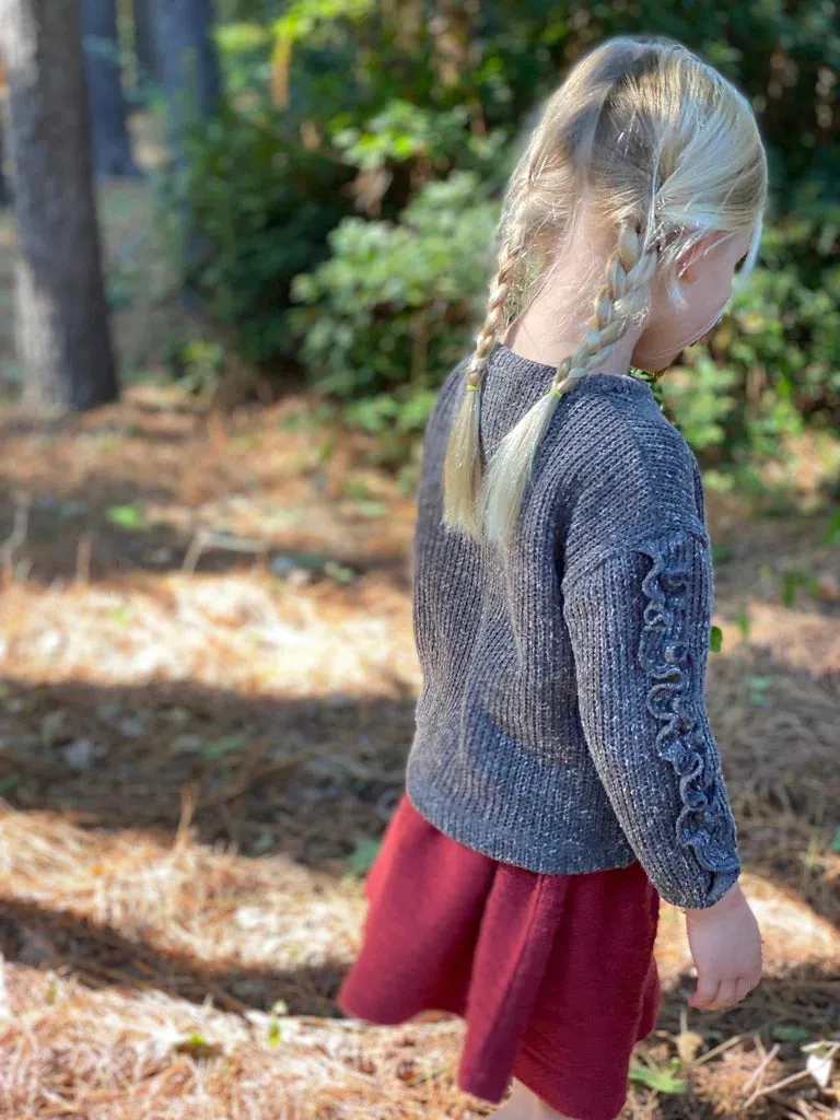 Vignette Girls Jess Sweater In Colour Charcoal Size 2-16y