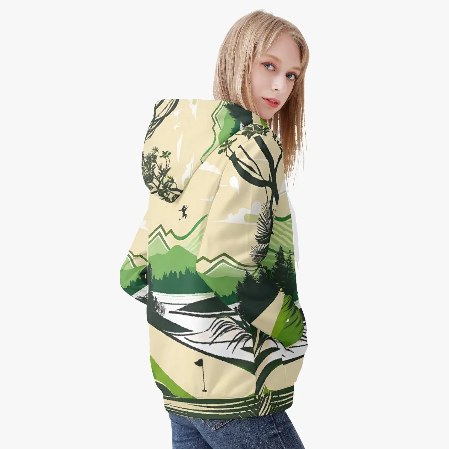 Vintage Golf Women's Zip Up Hoodie