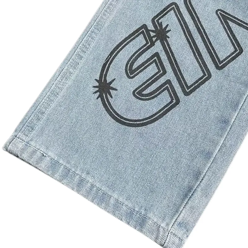 Vintage Letter High Rise Jeans