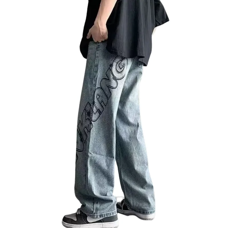 Vintage Letter High Rise Jeans
