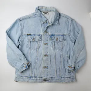 VTG DKNY Jean Jacket Women's M Blue Denim Button-Front 90s Y2K Light Wash Retro