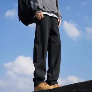 Washed Straight Pants