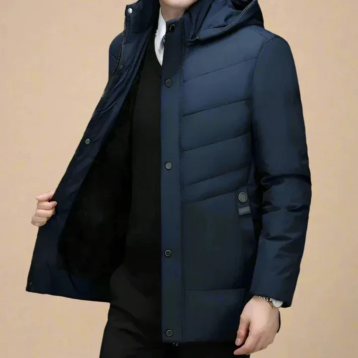 Waterproof warm parka winter jacket for men