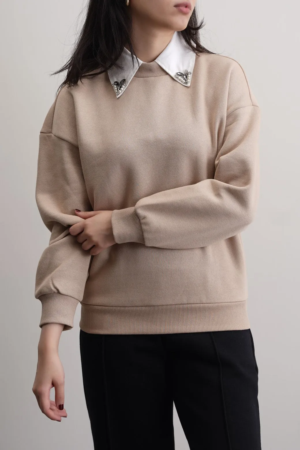 WEDNESDAY DIAMANTE SWEATSHIRT
