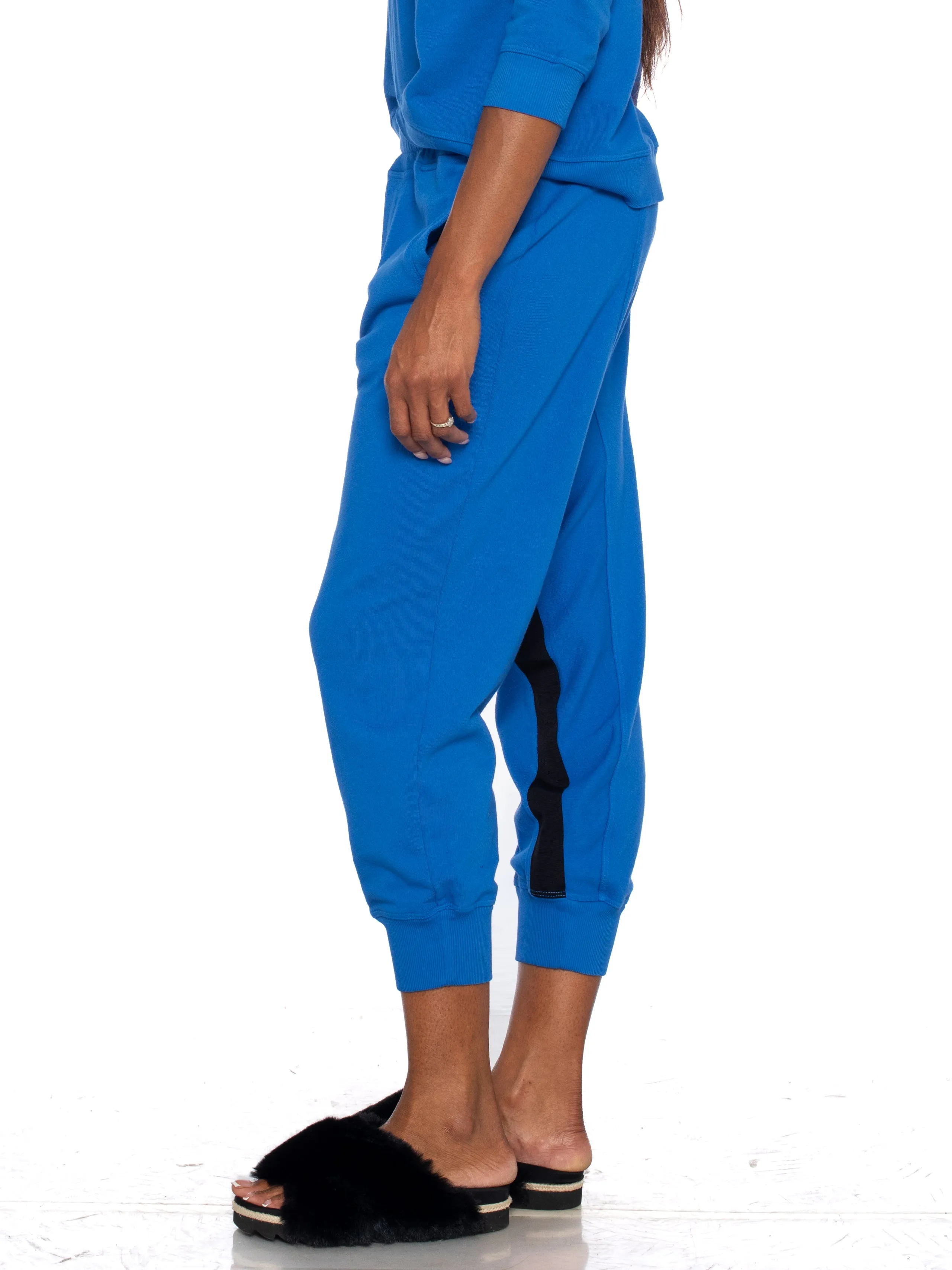 Welt Pocket Sweatpant Black Contrast