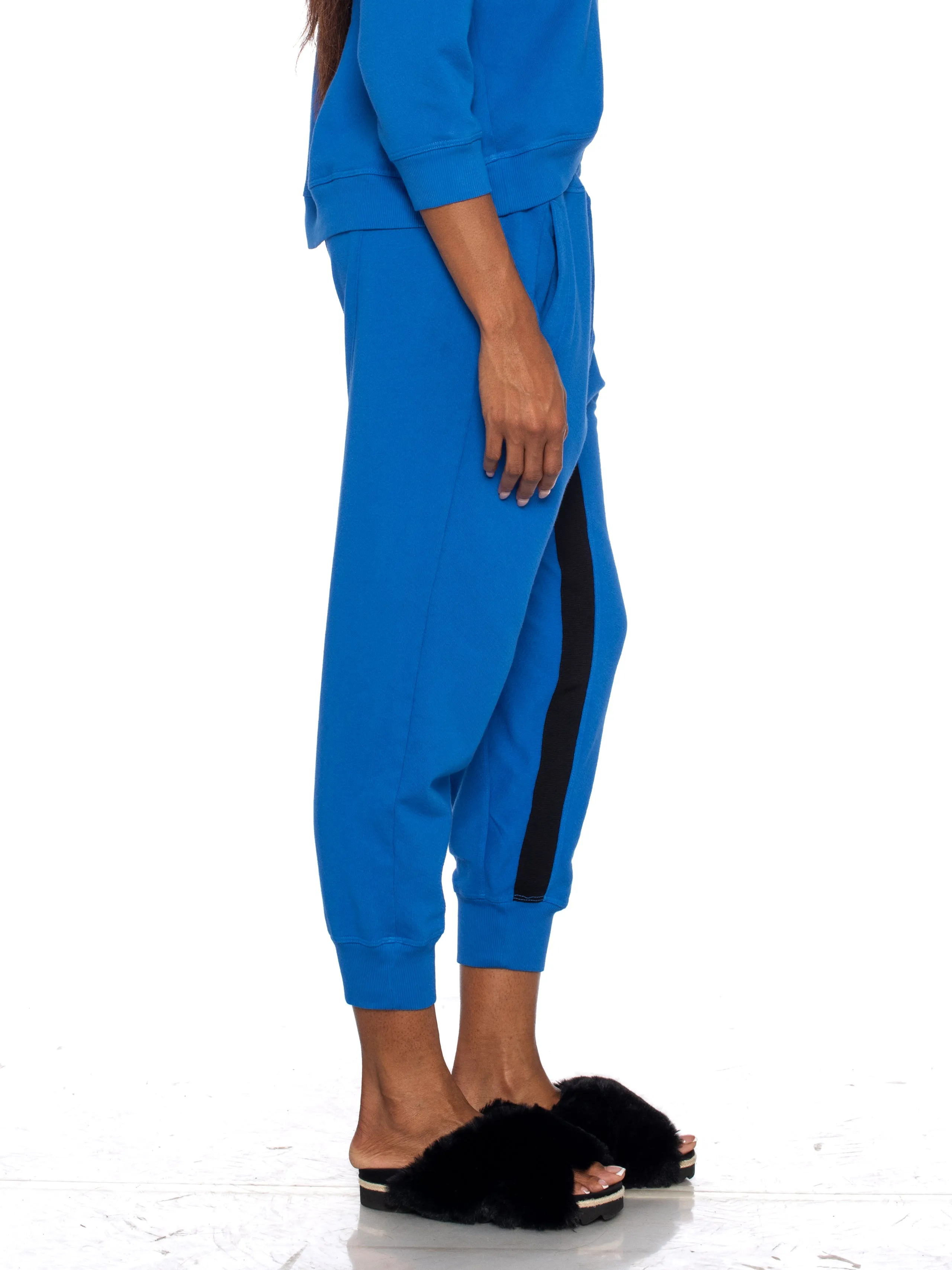 Welt Pocket Sweatpant Black Contrast