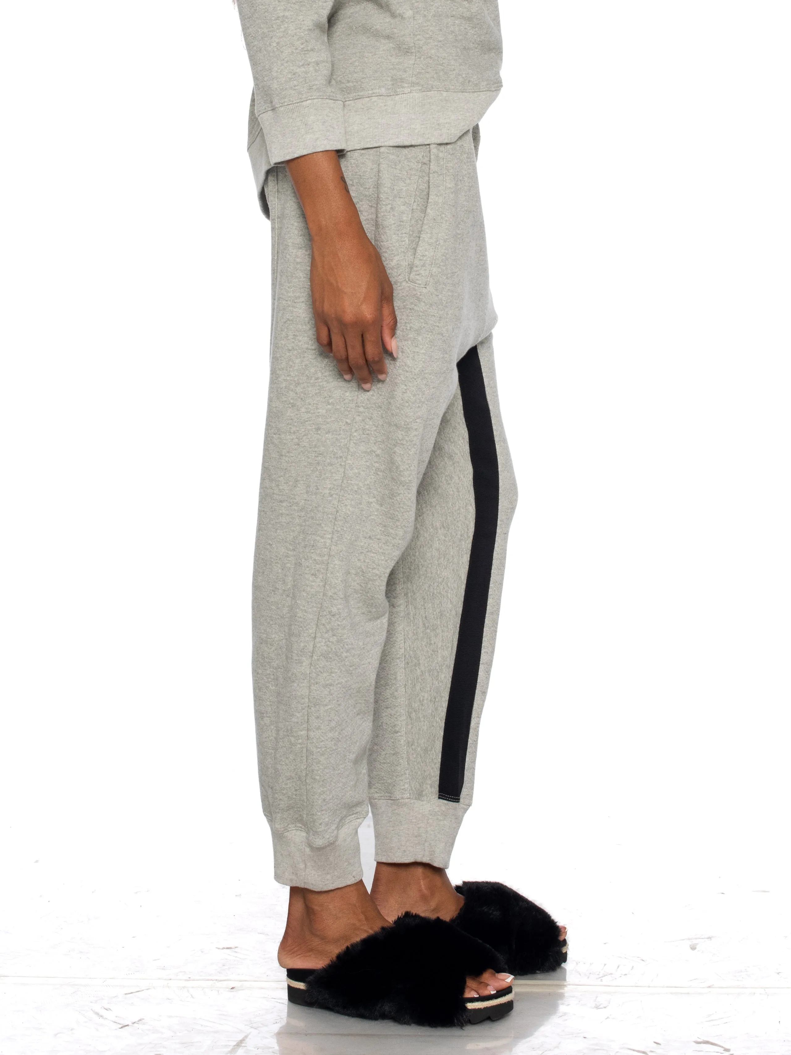 Welt Pocket Sweatpant Black Contrast